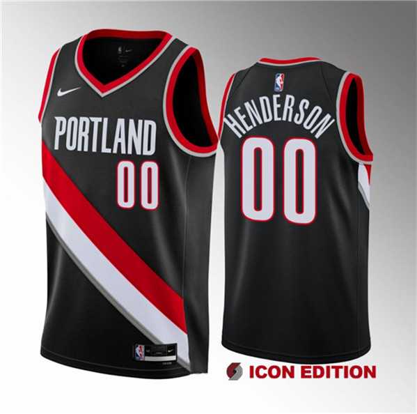 Men's Portland Trail Blazers #00 Scoot Henderson Black 2023 Draft Icon Edition Stitched Basketball Jersey Dzhi ,We sell and wholesale Men's Portland Trail Blazers #00 Scoot Henderson Black 2023 Draft Icon Edition Stitched Basketball Jersey Dzhi  on line form chian!
